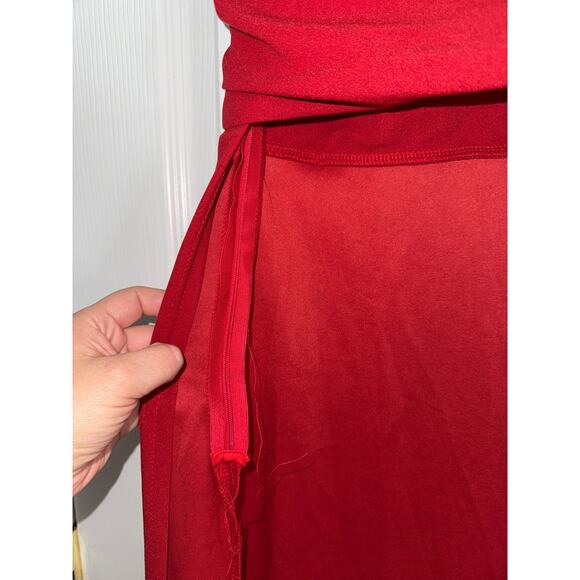 CHICME Red one shoulder top size L - Picture 6 of 10